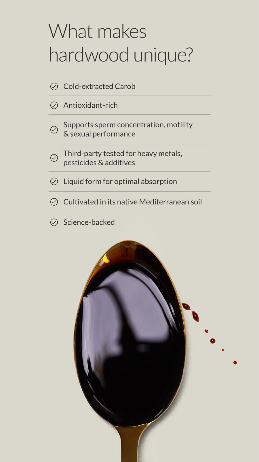 Hardwood: Fertility Supplement for Men